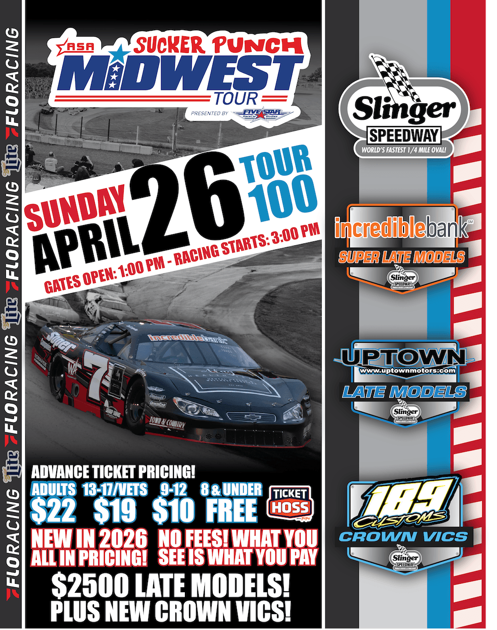 Jerry “Bear” Priesgen Memorial ASA Midwest Tour 100 promo